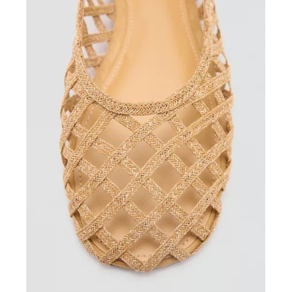 mango NATURAL FIBER BALLET FLATS - Picture 4 of 11